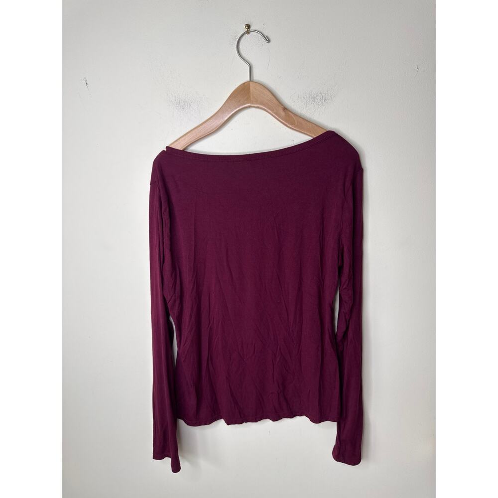HALARA Set of (2) Ribbed Henley Neck Long Sleeve Slim Casual T-Shirt Size XL - Picture 6 of 9